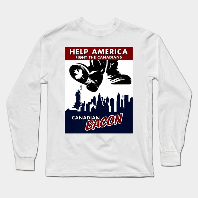 Canadian Bacon (1995) Long Sleeve T-Shirt by Scum & Villainy